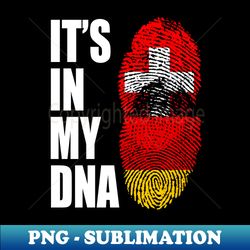 Switzerland And German Mix DNA Heritage - Elegant Sublimation PNG Download - Add a Festive Touch to Every Day