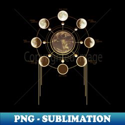 The Lunar Cycle - Modern Sublimation PNG File - Bold & Eye-catching