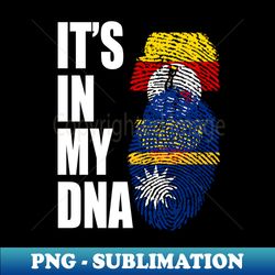 Ugandan And Nauruan Mix Heritage DNA Flag - Elegant Sublimation PNG Download - Bold & Eye-catching