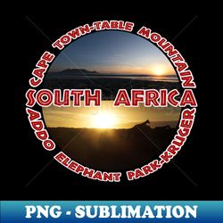 South Africa Wildlife and Places - Unique Sublimation PNG Download - Revolutionize Your Designs