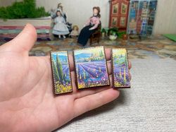 Painting for a doll's house. Triptych. 1:12. miniature dollhouse.