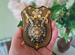 coat of arms. puppet miniature for the collection.1:12 scale.doll house decor
