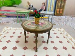 kitchen table for dollhouse. 1:12. miniature dollhouse. doll table. furniture for dolls.