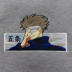 Anime Embroidered Sweatshirt, Embroidered Anime Shirt, Anime Shirt, Embroidered Shirt, Embroidered Hoodie, Anime Tee, An