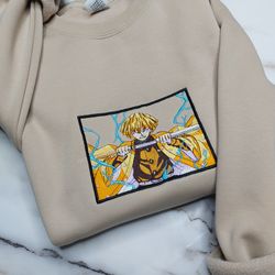 Anime Embroidered Sweatshirt, Embroidered Anime Shirt, Anime Shirt, Embroidered Shirt, Embroidered Hoodie, Anime Tee, An