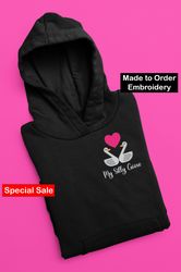 My Silly Goose Embroidered Hoodie Goose Sweatshirt Nature Hoodie Valentine Gift For Women Essentials Hoodie