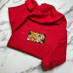 Anime Embroidered Sweatshirt, Embroidered Anime Shirt