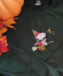 Snoopy Halloween Embroidered Shirt, Snoopy Embroidery T-Shirt, Snoopy Embroidered Sweatshirt, Snoopy Embroidered Polo Sh