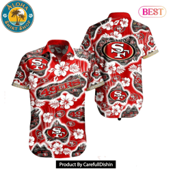 BEST San Francisco 49ers NFL Hawaii Shirt Graphic Floral Printed This Summer Beach Shirt For Fans Hot Trend 2023