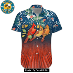 Cardinal Bird Hawaii Shirt 3D Limited Edition