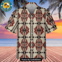 Geometric Seamless Hawaiian Shirt 3D 1