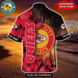HOT Kansas City Chiefs NFL Customized Summer Hawaiian Shirt