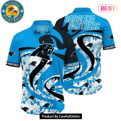 HOT TREND Carolina Panthers NFL Hawaii Shirt Tropical Pattern Graphic This Summer Gift For Fan NFL