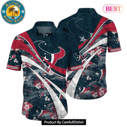 HOT TREND Houston Texans NFL Summer Hawaiian Shirt Floral Pattern Graphic For Football NFL Enthusiast