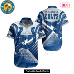 HOT TREND Indianapolis Colts NFL Hawaiian Shirt Summer Short Sleeve Button Down Shirt Perfect Gift For Big Fans