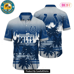 HOT TREND Indianapolis Colts NFL Summer Hawaiian Shirt Tropical Pattern Graphic For Sports Enthusiast
