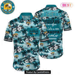 HOT TREND Jacksonville Jaguars Nfl Hawaiian Shirt For Grandparent New Trending Beach Shirt
