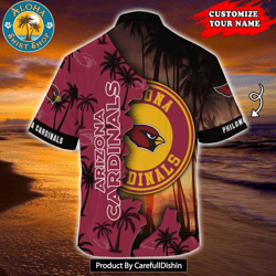 NEW Arizona Cardinals NFL Customized Summer Hawaiian Shirt