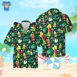 grass pokemon shirt summer gift hawaiian shirt