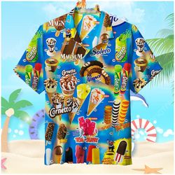 Ice Cream Hawaiian Beach Shirt For Men