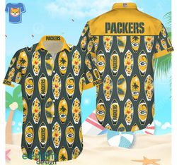 Nfl Green Bay Packers Funny Aloha Beach Gift Hawaiian Shirt For Men And Womens