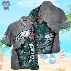 Nfl Philadelphia Eagles Hawaiian Shirt Practical Beach Gift