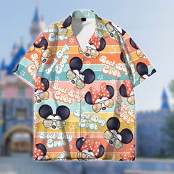Best Day Ever Aloha Shirt, Famous Mouse And Friend 3D All Over Printed Hawaiian Shirt, 23