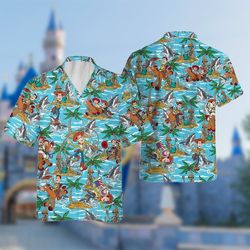Toy Summer Shirt, Cowboy And Friend Button Up Shirt Holiday, 186