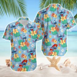 Stitch Tropical Shirt, Stitch Summer Tropical Shirt