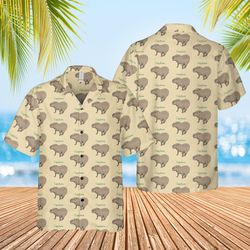 Capybara Summer Shirt, Funny Capybara Tropical Shirt, Summ