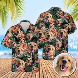personalized photo summer shirt, funny custom dog photo ha