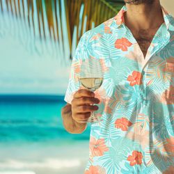 Tropical Hibicus Summer Summer Shirt, Summer Tropical