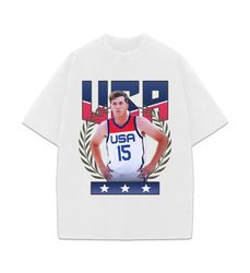 austin reaves team usa - basketball graphic design t-shirt