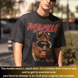 DENNIS RODMAN Smile Face Shirt, Vintage Dennis Rodman, Homage
