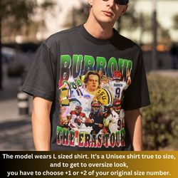 JOE BURROW Shirt, Burrow Eras Tour Tshirt, Classic Football Gr