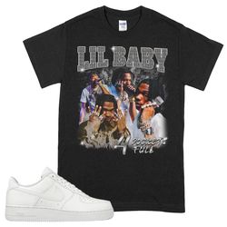 vintage lil baby t-shirt, lil baby tee, bootleg hip hop shirt