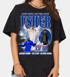 Vintage Usher 2024 Halftime Show Shirt, 2024 Music Concert Tee, Gift For Fan, Halftime Shirt, Usher Show 2024 Sweatshirt