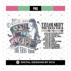 Taylor swift The Eras Tour 2023 png, Swiftie Vintage 90s Style png, Music Country Tees, TS Swiftie Concert png