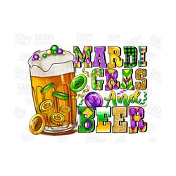 Mardi Gras and Beer, Western png, Mardi Gras png, Beer png, Mardi Gras Hat png, Turquoise Gemstone png, Leopard png, Sub