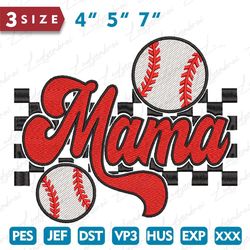 Baseball Mama Embroidery Design, Mothers Day Embroidery Des, 42