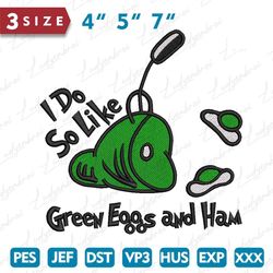 Do you like Green Egg And Ham Embroidery Machine Design, Thi, 63