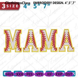 Sport Mama Embroidery Designs, Mother Day Machine Embroidery Files, 215