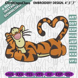 Tiger Heart Embroidery Designs Files, Embroidery Designs, 54