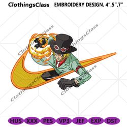 SABO ONE PIECE Nike Embroidery Design One Piece Anime Instant Download