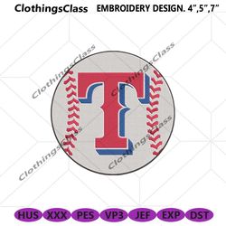 texas rangers baseball symbol logo embroidery download