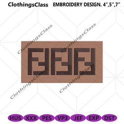 Fendi Logo Embroidery Design Download