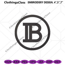 Balmain Black Logo Embroidery Design Download