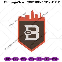 Cleveland Browns Embroidery Design, NFL Embroidery Designs, Cleveland Browns file