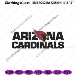 Cardinals Football Team Logo Machine Embroidery Design File