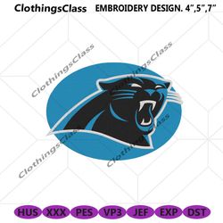 Carolina Panthers Embroidery Design, Panthers football Embroidery design